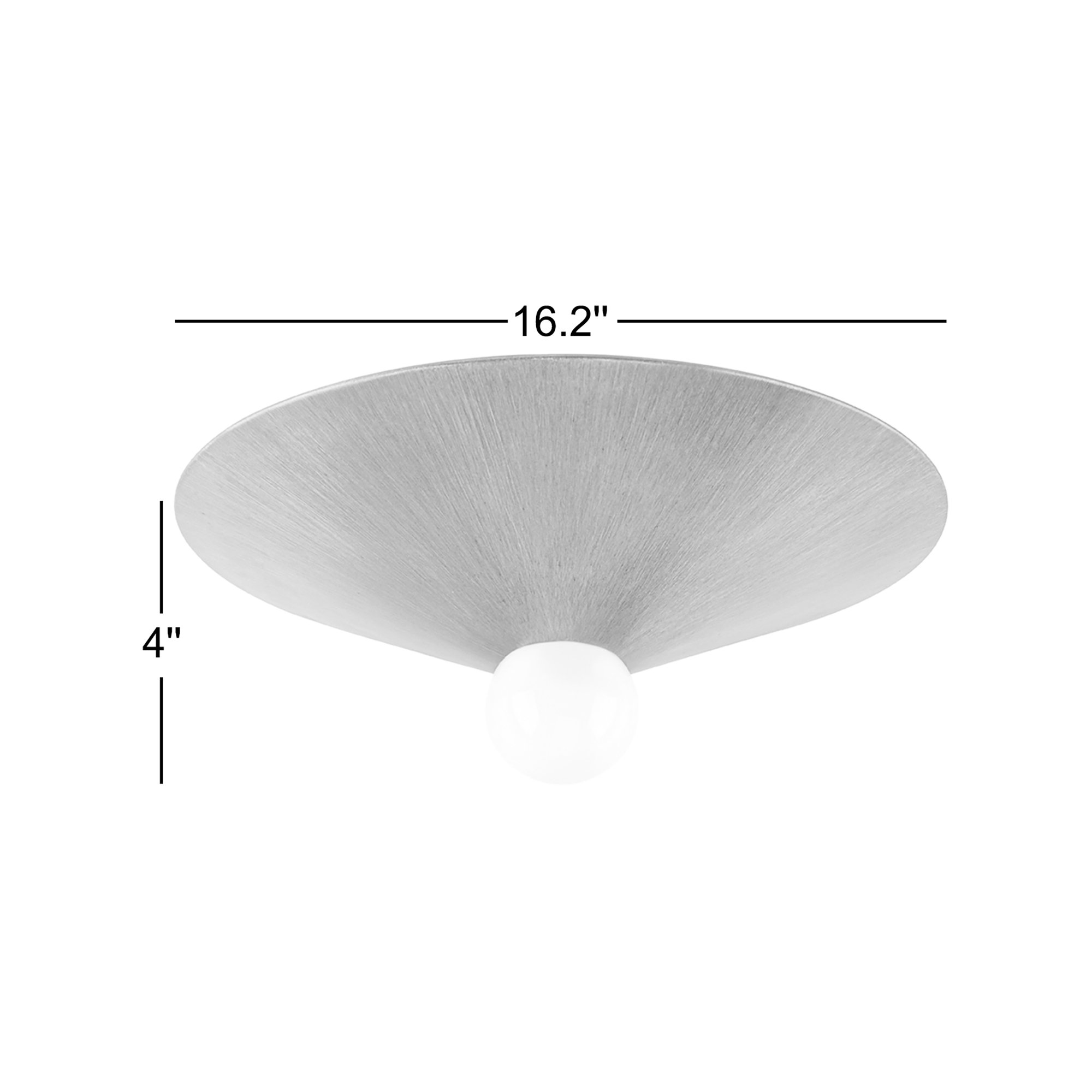 Rummanah Single Light Flush Mount, Graphite Gray
