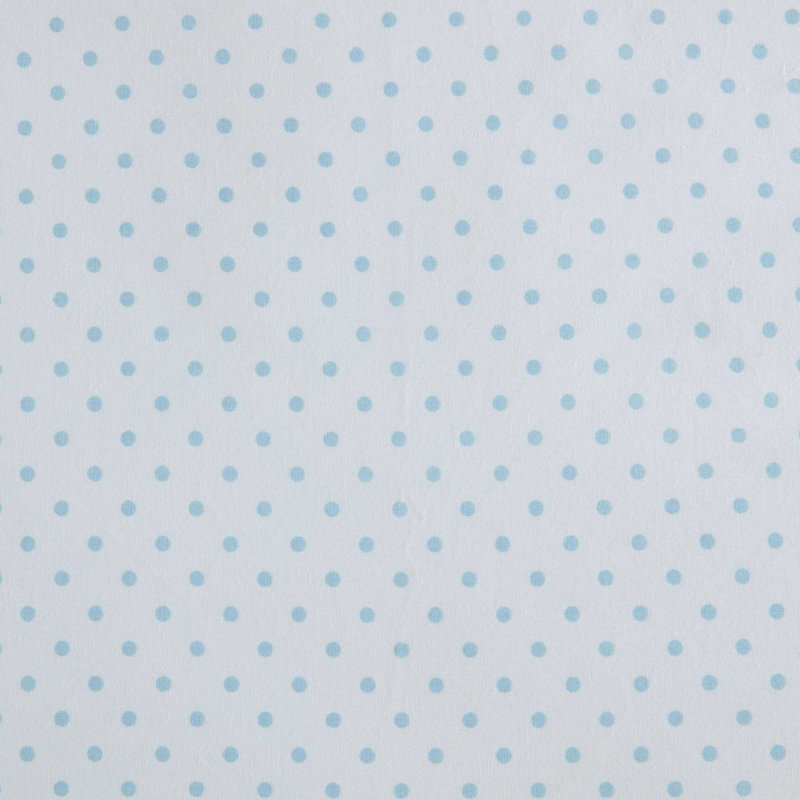 Martha Stewart Cotton Percale  Sheet Set, Twin Extra Long Sheet Set with 1 Pillowcase, Polka Dot Blue