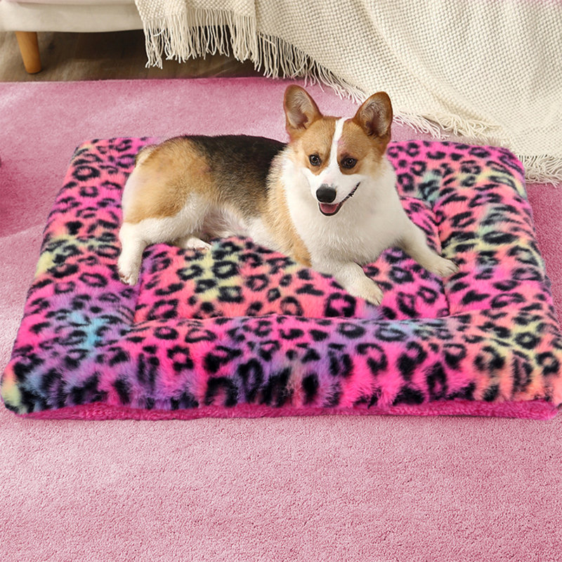 Chez Animal Print Pet Bed, Small (19.7" W x 15.7" D x 1.57" H)