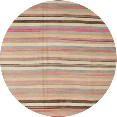Tapis brun à rayures Virgina