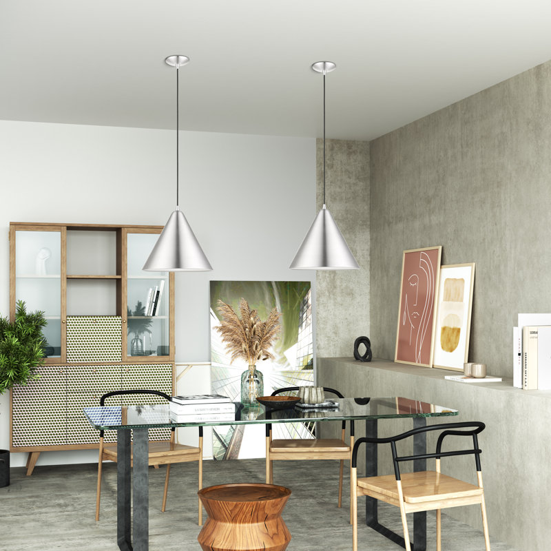 Luminaire suspendu conique 1 lumière