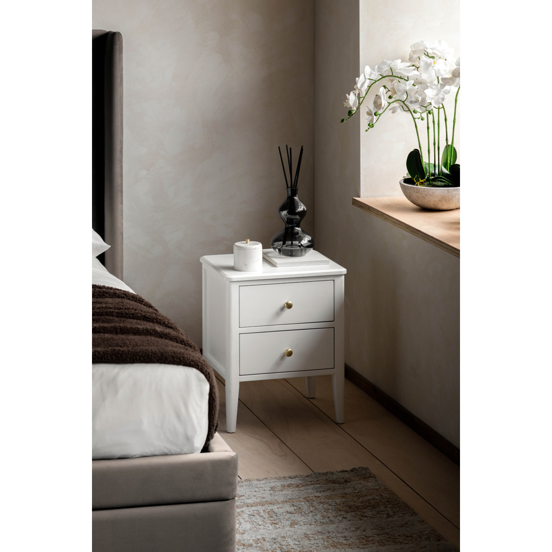 40cm W Solid Wood Bedside Table