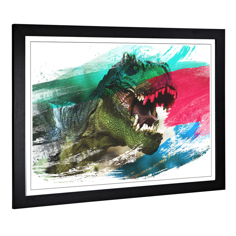 Tyrannosaurus Rex Dinosaur - Framed Print