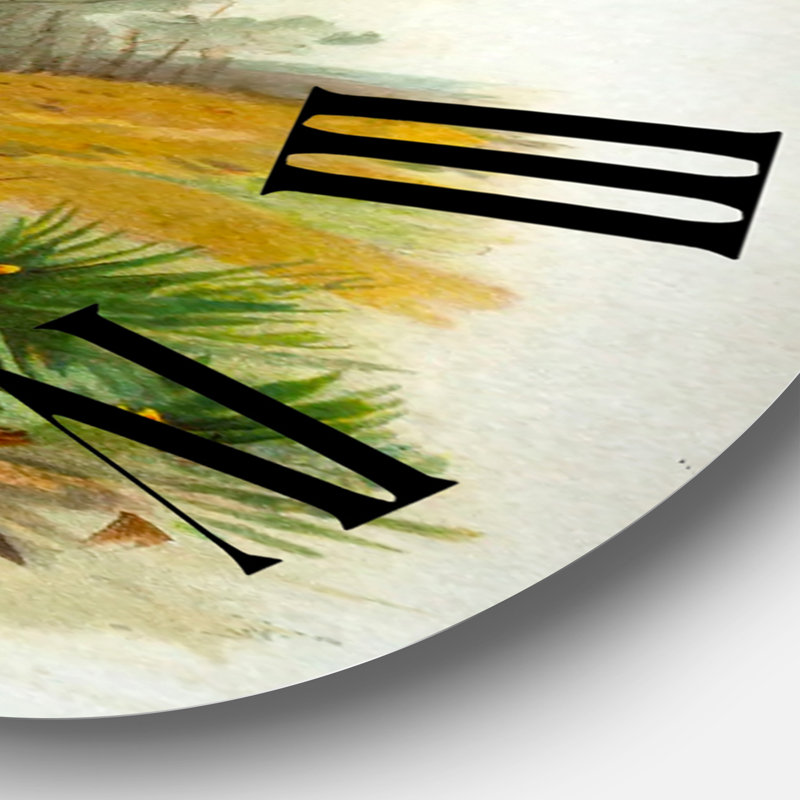 Vie d'oiseau rétro - horloge murale traditionnelle, Grand