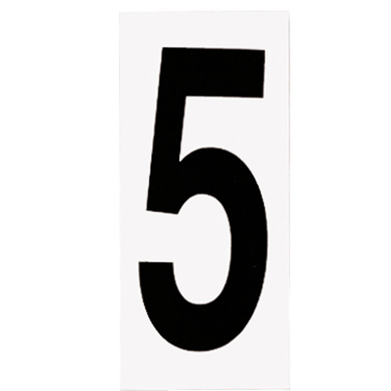 Numéro de maison en plastique Tinsman H 5 ", 5