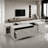 Rectangular Sliding Top Coffee Table With 2 Drawers And 2 Hidden Storage Compartments