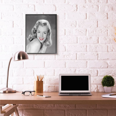 «Young Marilyn Vintage Hollywood Movie Star Classic Illustration», impression sur toile