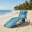 Portable Outdoor Tanning Sunbathing Chair With Face And Arm Cutout Holes For Beach Poolside Backyard Relaxation Use-276503424