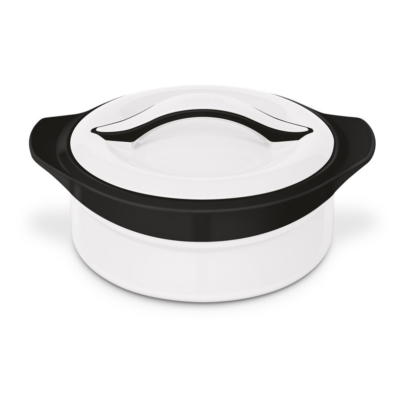 Food Storage Container, White/Black