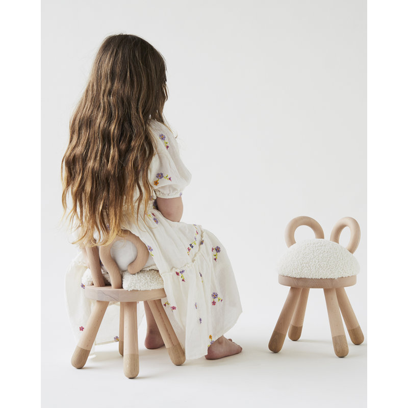 Kids 13'' Wood Novelty Chair and Ottoman