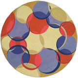 One-of-a-Kind Round 8' X 8' Hand Knotted Area Rug