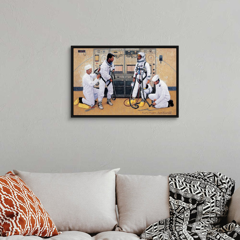 «The Longest Step», art mural sur toile, H 22 po x l 32 po x P 1,75 po, Cadre flottant noir