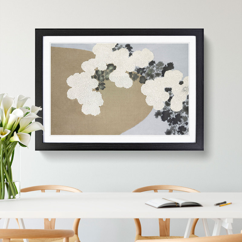 Blossom by Kamisaka Sekka - Picture Frame Painting, Black Framed, 36cm H x 48cm W x 2cm D