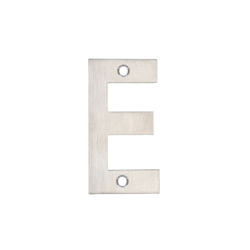 7.5cm H Stainless Steel House Letter, Satin Stainless