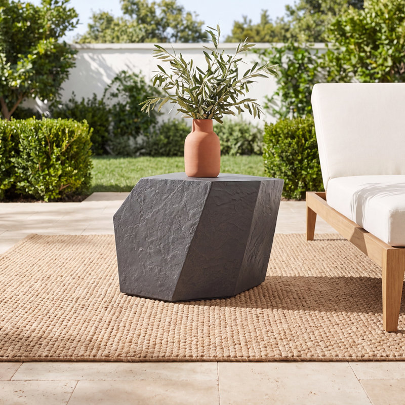Halvorson Slate Outdoor Side Table