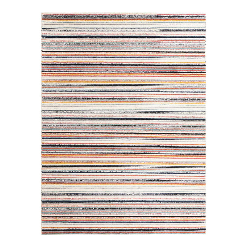 Prentice Striped Indoor Rug, Rectangle 9'10" x 13'