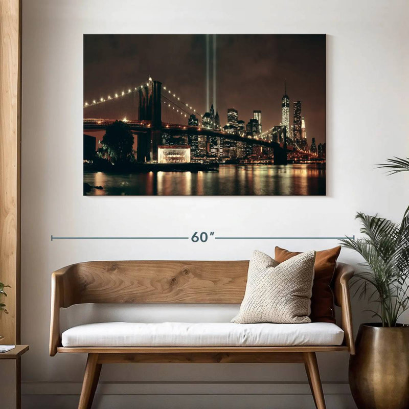 Sireci Brooklyn Bridge Night Glow, 32" H x 48" W
