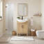 Ensemble de meuble-lavabo simple autoportant 24 po avec plateau en céramique Arlowene-956549729-999969609