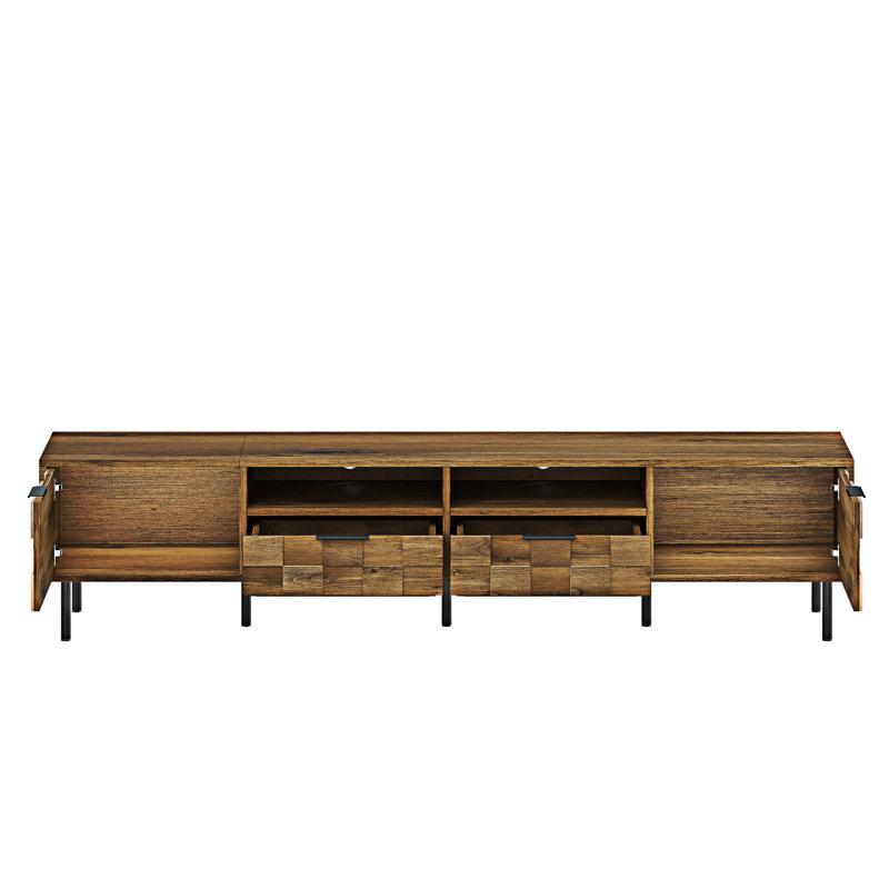 Meuble télé avec console et tiroirs