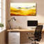 Ensemble de 1 tableau abstrait de paysage de montagne sur toile tendue-1675358462