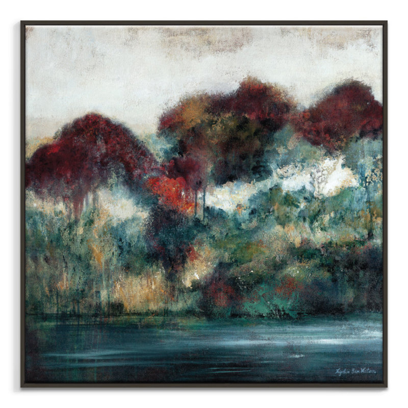Passing By by Lydia Ben-Natan - Print on Canvas, Timber, 76cm H x 76cm W