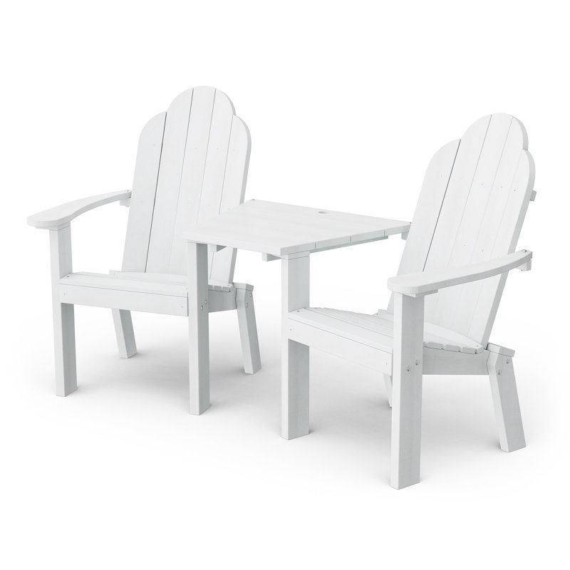 Classic Deck Chair Tete-A-Tete, White