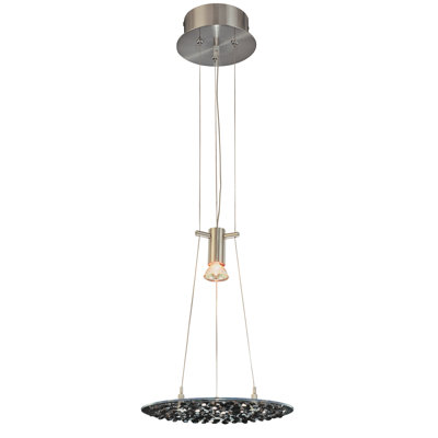 Crystal Lake 1 - Light Satin Nickel Unique/Statement Pendant