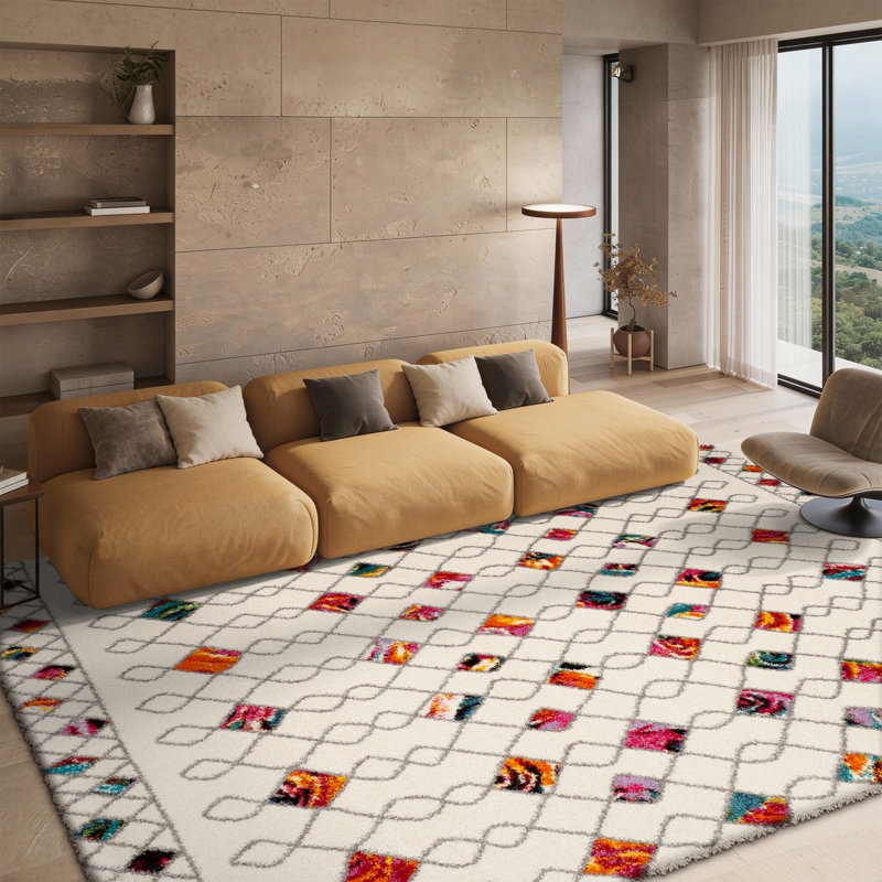 Breanna Shag Performance Geometric Rug, Rectangle 8' x 10'
