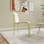 4-Piece Modern Patio Dining Chairs Set, Colour-Block Design, UV-Resistant & Rust-Proof Outdoor Dining Chairs-1829451920