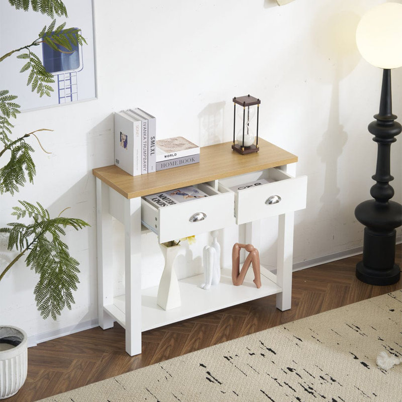 Jacklyn 85cm Console Table, White