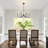 Gerbrig Dimmable Classic / Traditional Chandelier Black Farmhouse Chandeliers for Dining Room-870213463