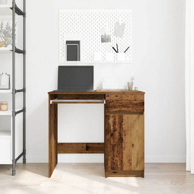 Desk Sonoma 86X49x76 Cm Engineered Wood, Old Wood