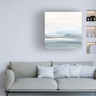 Art mural sur toile tendue - «Dune Horizon I» par Ethan Harper pour décoration de salon, de chambre à coucher ou de bureau - 24 x 24