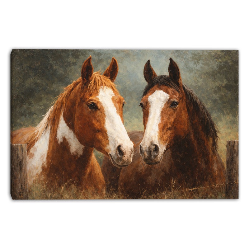 «Twin Chestnuts», art mural sur toile tendue, L 24 po x H 16 po x P 1,5 po