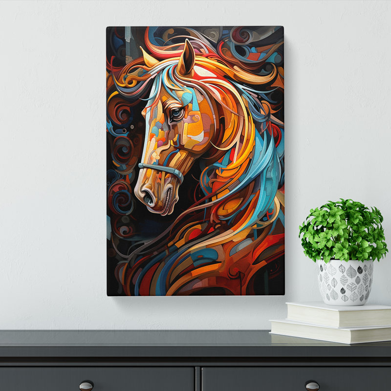 Horse Orphism No.2 - Print, 76cm H x 50cm W x 3cm D