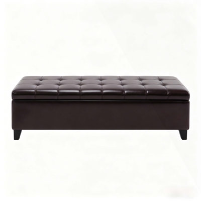 Contemporary Style Bench,Tufted Bench,Ottoman Storage Bench
