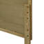 Tête de lit en canne tressée H 45,9 po, tête de lit en bois pour grands lits-1421833878