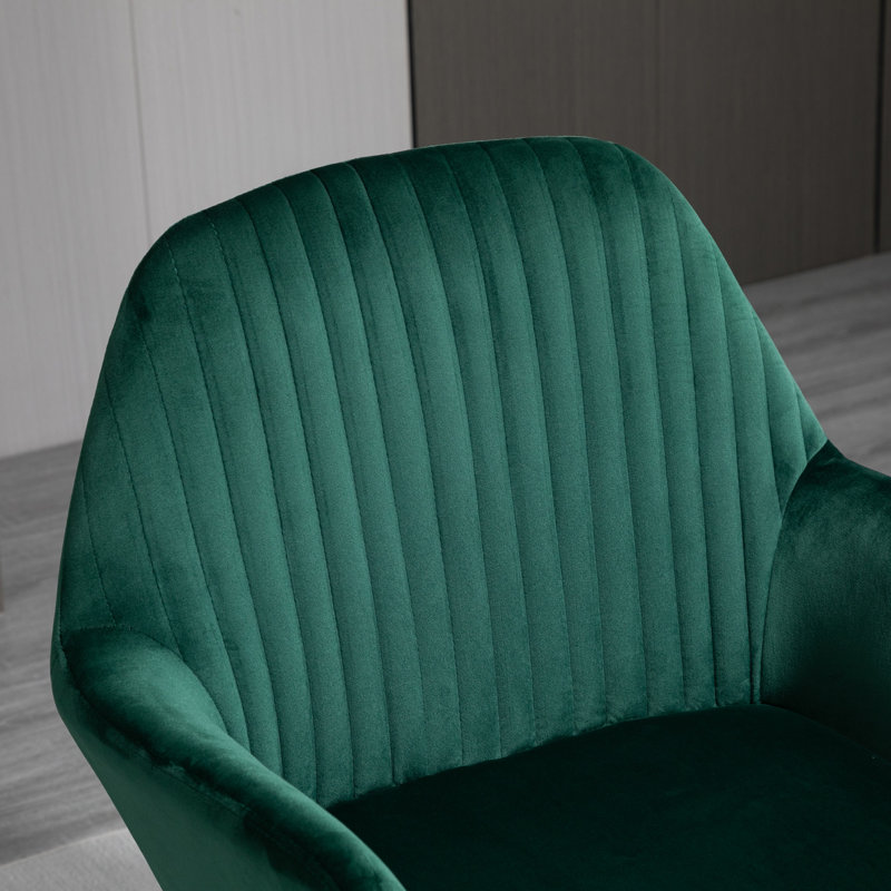Upholstered Armchair, Green