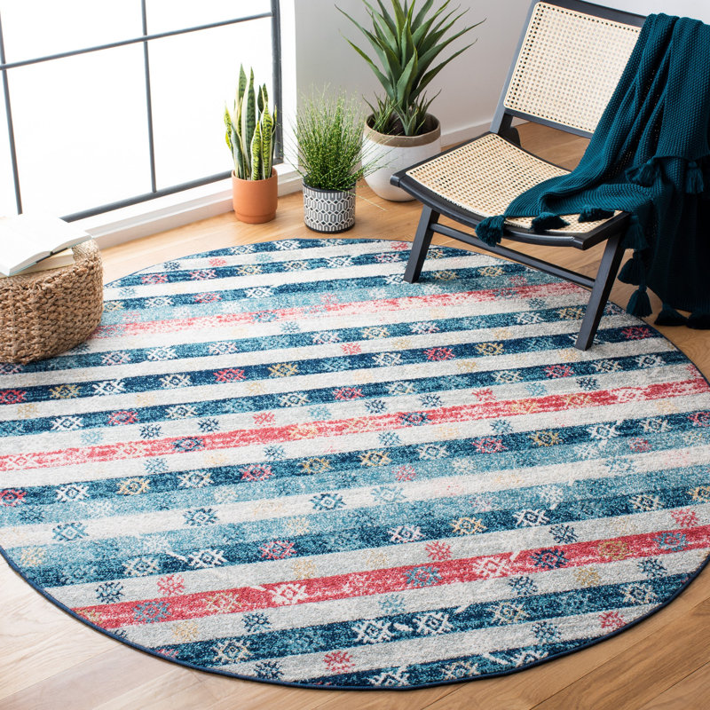 Bardwell Madison 700 Performance Geometric Rug, Round 6'7"