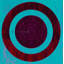 Target Blue Magenta Print by Dunker, Chris