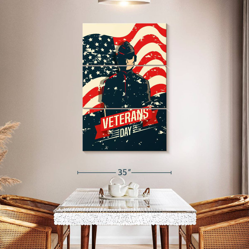 Patriotisme de Lelend, H 50 po x l 32 po