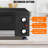Commercial Pizza Oven Countertop, 1100W Stainless Steel Electric Pizza Oven, Indoor Pizza Maker with Timer/Crumb Tray, Single Deck Layer Pizza Cooker for Restaurant Home