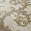Rouleaux de papier peint damassé calligraphie beige laiton Barocco