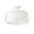 3- Milk white dimmable glass iron ceiling light