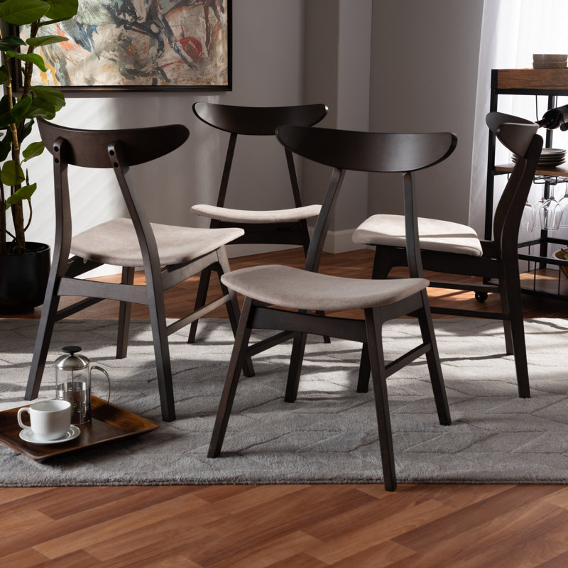 Chikamara 17.91'' H Upholstered Side Chair, Beige