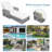 1PC Outdoor Long Reclining Chaise, Wicker Lounge With Armrests, Patio Adjustable Recliner With Soft Removable Cushions-758565944