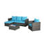 Ensemble de mobilier d'extérieur tissé pour relaxer et socialiser-900094997