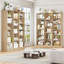 Ensemble de 2 grandes bibliothèques de rangement en bois de 74 po x 59 po x H 74 po-130076534