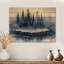 Hiver, forêt, sur bois, diapositive Harmony II - impression sur bois de forêt - sur bois de pin naturel-980654873