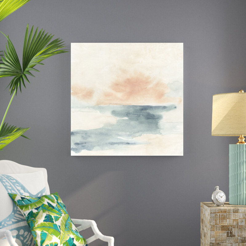 «Sea Hint II» par June Erica Vess - reproduction d'art sur toile tendue, H 36 po x l 36 po